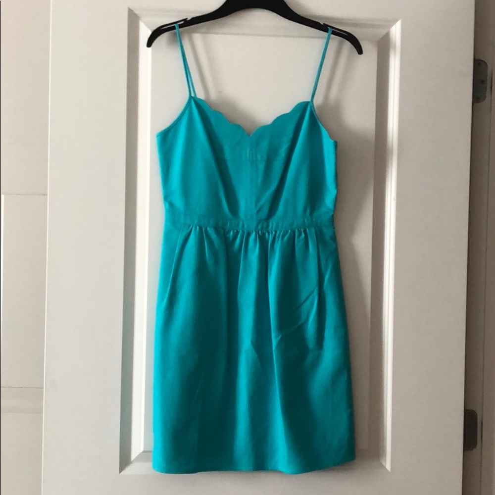 JCrew scallop tank dress